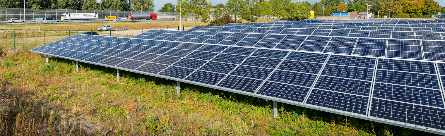 Een zonnepark in de regio Drechtsteden