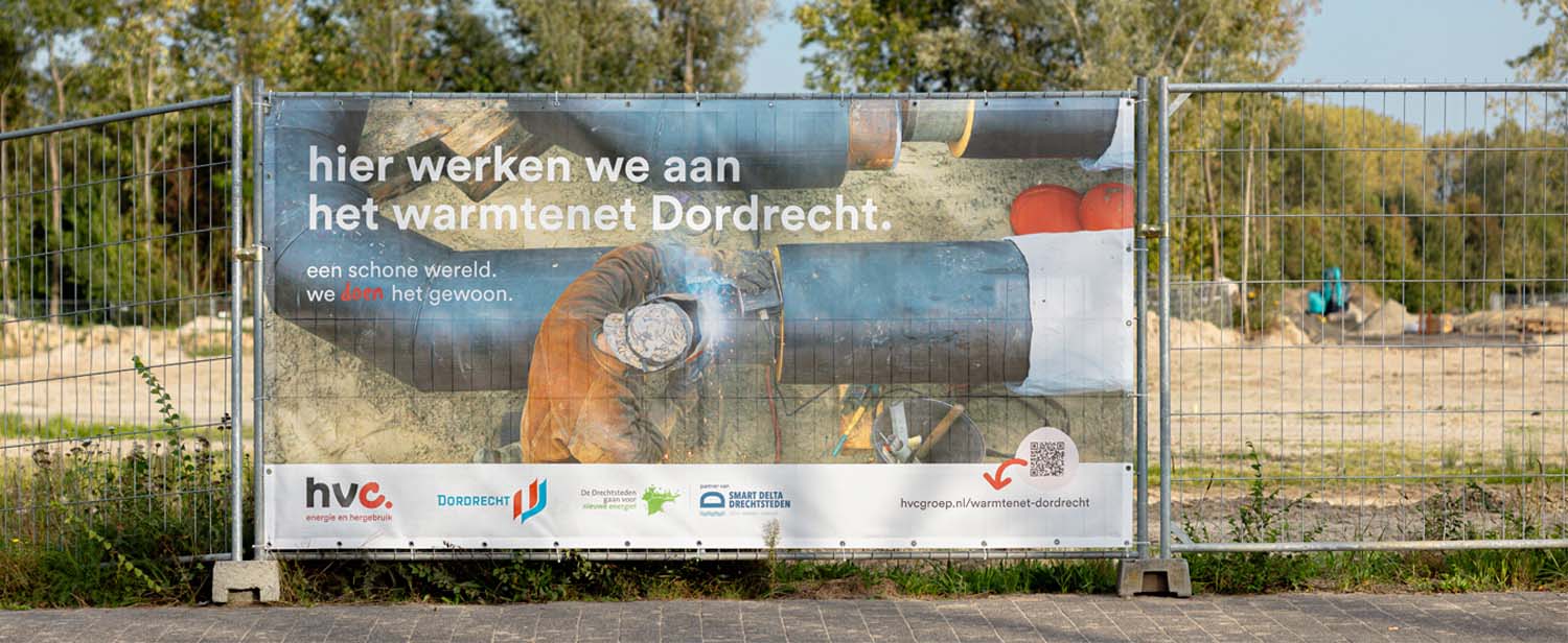 Hier werken we aan het warmtenet in Dordrecht